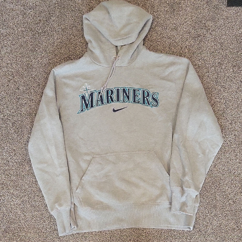 Nike Gray Mariners Sweatshirt Classic Pullover